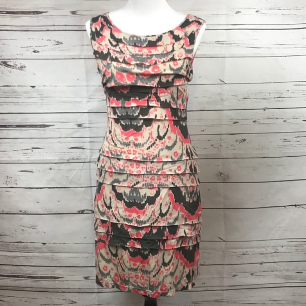 Layer Tiered Dress Sheath Size S EUC